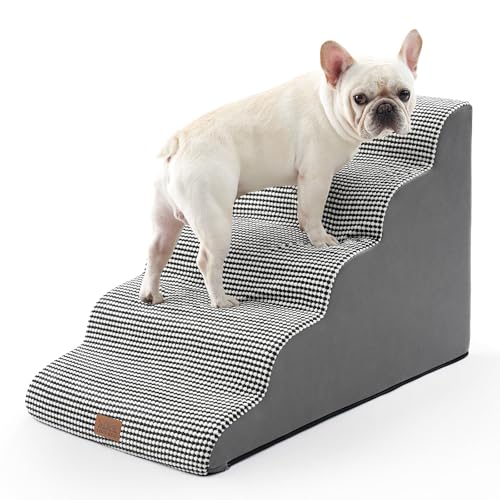 COZY KISS Breite Hundetreppe, kleine Haustiertreppe mit auslaufsicherer Abdeckung (Schwarz und Weiß, 83x50x57cm, 5.0) COZY KISS Breite Hundetreppe, kleine Haustiertreppe mit auslaufsicherer Abdeckung (Schwarz und Weiß, 83x50x57cm, 5.0) von COZY KISS