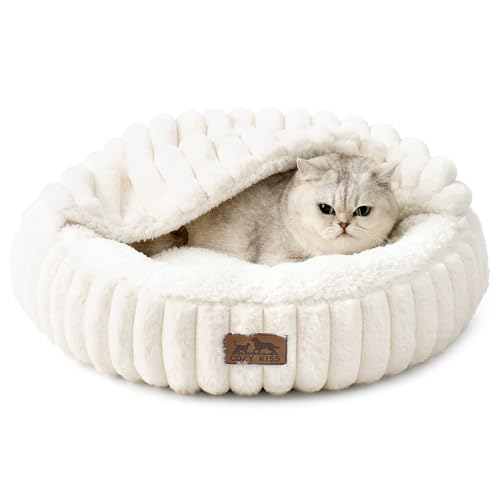 COZY KISS Katzenbett mit Decke (Creme, 50x50x15) COZY KISS Katzenbett mit Decke (Creme, 50x50x15) von COZY KISS