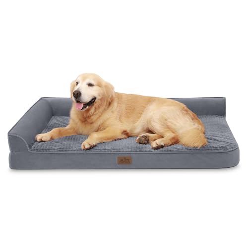 COZY KISS Orthopädische Hundebetten für extra große Hunde, XL-Haustier-Couch für kleine, mittelgroße Hunde, große stützende Schaumstoff-Nackenrolle mit wasserdichtem Futter, rutschfest, bequem, COZY KISS Orthopädische Hundebetten für extra große Hunde, XL-Haustier-Couch für kleine, mittelgroße Hunde, große stützende Schaumstoff-Nackenrolle mit wasserdichtem Futter, rutschfest, bequem, von COZY KISS