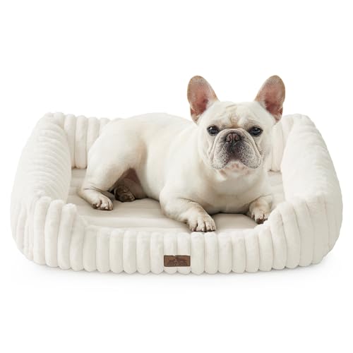 COZY KISS Orthopädisches Hundebett für Kleine Hunde, Abnehmbares Hundekissen mit Eierschaum, Hundecouch mit Hohem Rand, Haustier Bett mit Anti-Rutschboden für Katze, Waschbar,76 x 58 x 18 cm,Beige COZY KISS Orthopädisches Hundebett für Kleine Hunde, Abnehmbares Hundekissen mit Eierschaum, Hundecouch mit Hohem Rand, Haustier Bett mit Anti-Rutschboden für Katze, Waschbar,76 x 58 x 18 cm,Beige von COZY KISS