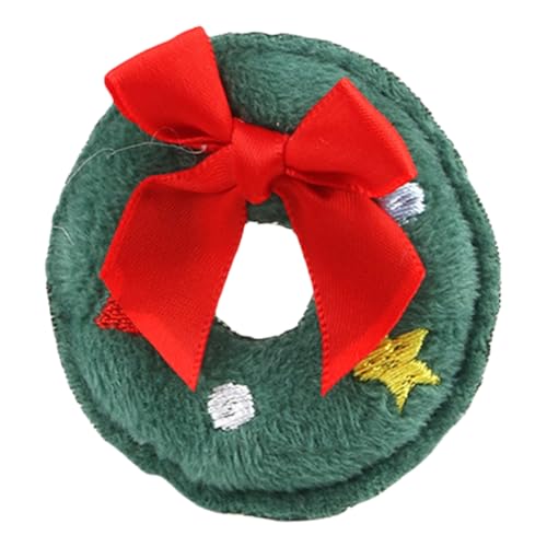 CPAOWEHF Christmas Rings Plush Dog Squeaky Toy With Squeaker Festival Props Dog Chewing Grinding Toy for Active Pet Enrichment CPAOWEHF Christmas Rings Plush Dog Squeaky Toy With Squeaker Festival Props Dog Chewing Grinding Toy for Active Pet Enrichment von CPAOWEHF