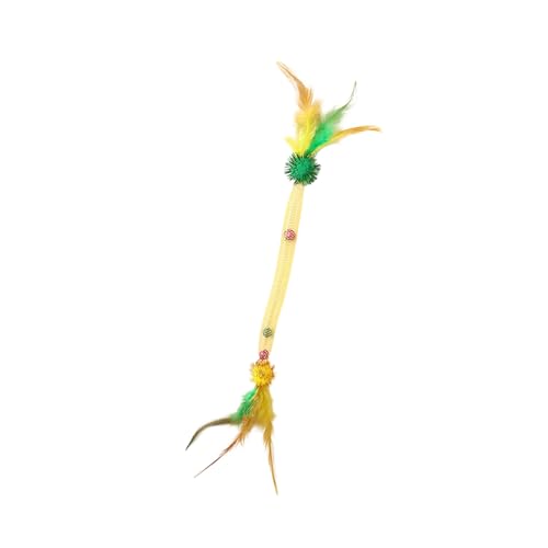 CPAOWEHF Elastisches Netzrohr, Katzenspielzeug, flexibler Stab zur Förderung des Instinkts der Katzen und für Unterhaltung, helle Farbanziehung CPAOWEHF Elastisches Netzrohr, Katzenspielzeug, flexibler Stab zur Förderung des Instinkts der Katzen und für Unterhaltung, helle Farbanziehung von CPAOWEHF