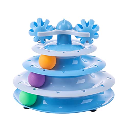 CPAOWEHF Indoor Turnable Toy Chasing Toy Accessories Tower Tracks with Cat Toy Interactive Intelligences Training CPAOWEHF Indoor Turnable Toy Chasing Toy Accessories Tower Tracks with Cat Toy Interactive Intelligences Training von CPAOWEHF