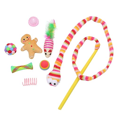 CPAOWEHF Katzen Spielzeug Weihnachtsstrumpf Form Set Plüsch für Haustier mit Maus Spielzeug Katzen Spielzeug Interaktive Stick Zauberstab Spielzeug CPAOWEHF Katzen Spielzeug Weihnachtsstrumpf Form Set Plüsch für Haustier mit Maus Spielzeug Katzen Spielzeug Interaktive Stick Zauberstab Spielzeug von CPAOWEHF