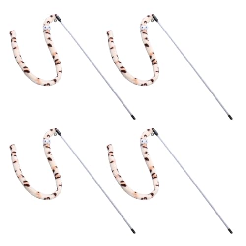 CPAOWEHF Plüsch-Raupen-Katzenspielzeug, Interaktionskatzen-Teaser-Stick-Spielzeug, Katzen, neckendes Spielzeug, Langeweile, Katzenspielzeug, 4 Stück CPAOWEHF Plüsch-Raupen-Katzenspielzeug, Interaktionskatzen-Teaser-Stick-Spielzeug, Katzen, neckendes Spielzeug, Langeweile, Katzenspielzeug, 4 Stück von CPAOWEHF
