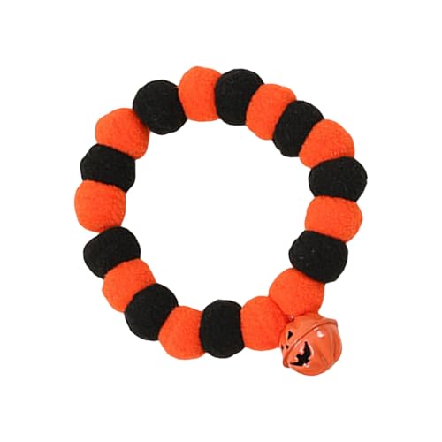 Halskette Choker Für Haustierhals Dekorationen Kürbisglocken Pompoms Halloween Hunde Halskette Halsschmuck Halloween Kostüm Katzen Halskette Choker Für Haustierhals Dekorationen Kürbisglocken Pompoms Halloween Hunde Halskette Halsschmuck Halloween Kostüm Katzen von CPAOWEHF