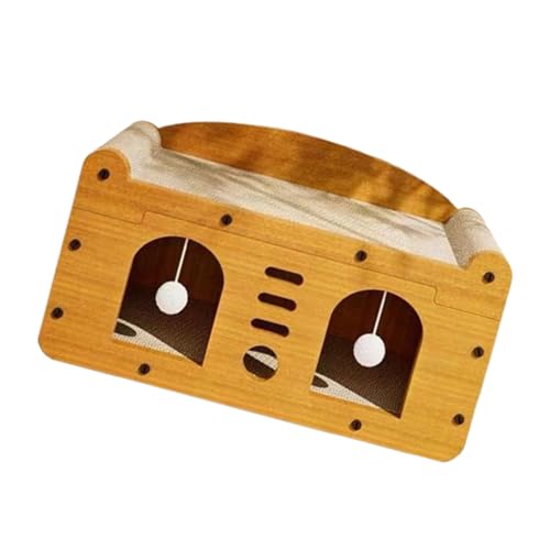 Tierbett Kätzchen Kratzer Mit Baumelnden Spielzeug Für Haustier Holzständer Spielzeug Liege Liefert Katzen Sofa Beschützer von CPAOWEHF