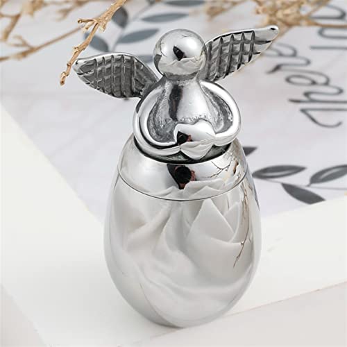 CPDDNGZMKK Gedenkstätten Für Haustiere Metall Memorial Haustier Hund Katze Vogel Asche Kleine Urnen Für Menschliche Asche Halter Mini Urnen Für Asche Legierung Trauerbox von CPDDNGZMKK