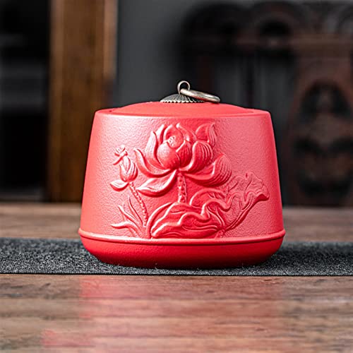 Gedenkstätten Für Haustiere Pet Urn For Dogs Cats Ashes Keepsake Memorial Box Funeral Set Burial Urns For Cremated Remains Ash Vial Adult Funeral Urn Pet Cat And Dog Urn 05366 Trauerbox(Red) von CPDDNGZMKK