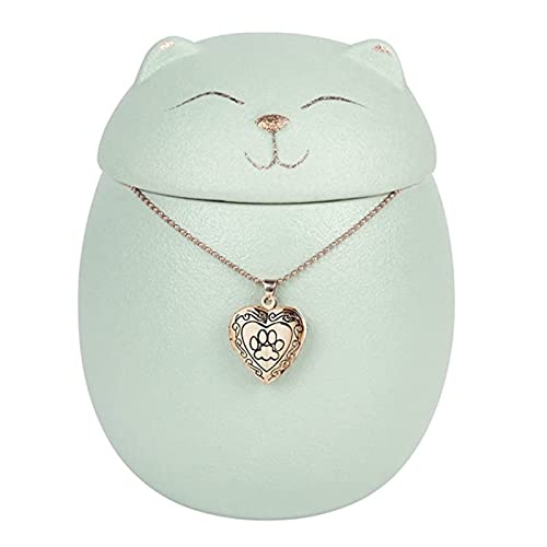 Gedenkstätten Für Haustiere Pet Urn For Dogs Cats Ashes Keepsake Memorial Box Funeral Set Burial Urns For Cremated Remains Ash Vial Adult Funeral Urn Pet Cat And Dog Urn 12866 Trauerbox(White) von CPDDNGZMKK