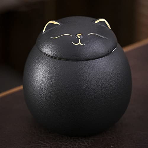 Gedenkstätten Für Haustiere Pet Urn For Dogs Cats Ashes Keepsake Memorial Box Funeral Set Burial Urns For Cremated Remains Ash Vial Adult Funeral Urn Pet Cat And Dog Urn 27015 Trauerbox(Black) von CPDDNGZMKK