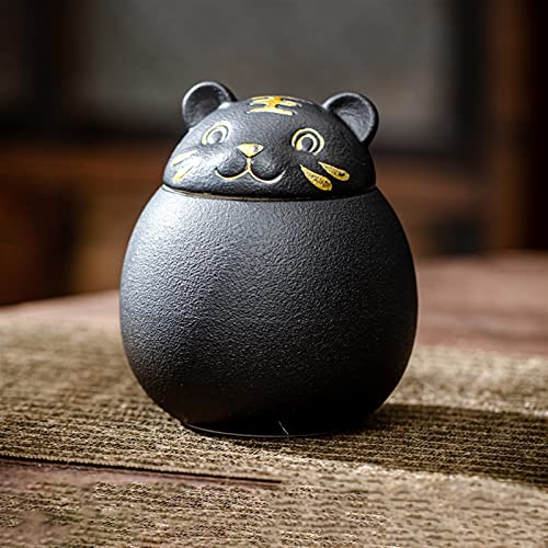 Gedenkstätten Für Haustiere Pet Urn For Dogs Cats Ashes Keepsake Memorial Box Funeral Set Burial Urns For Cremated Remains Ash Vial Adult Funeral Urn Pet Cat And Dog Urn 9097 Trauerbox(Black) von CPDDNGZMKK