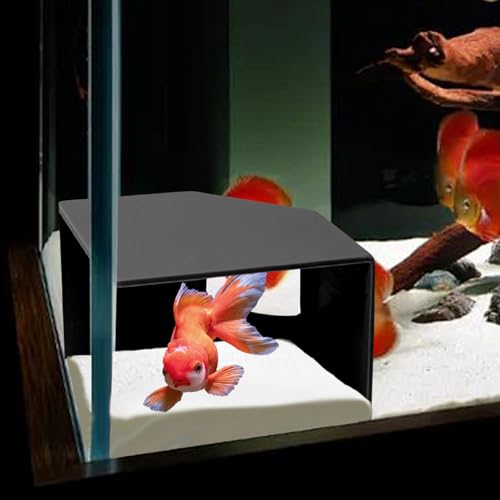 Aquarium Eckhöhle Versteck - Fisch & Garnelen Tank Zubehör, Axolotl Versteck Fischversteck, Natur Terrarium Deko für Reptilien & Wassertiere von CPLIKE