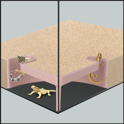 Aquarium Höhle Versteck mit Sichtfenster – 2-Loch-Eck-Aquarium-Dekoration für Pleco, Cory Wels, Kuhli Schmerle, Garnelen & Betta – Sicherer Unterwasserschutz für Bodenbewohner (L x B x H) 15,2 x 15,2 von CPLIKE