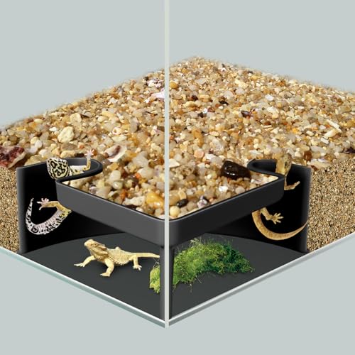 Aquarium Höhle für Pleco, Garnelen, Betta, Cory Wels - 2-Loch Unterkies Eckfisch Versteck | Aussichtstunnel Aquarium Dekoration | Kunststoff sinkender Unterstand für Schmerle, Schnecken, kleine Aquarium Höhle für Pleco, Garnelen, Betta, Cory Wels - 2-Loch Unterkies Eckfisch Versteck | Aussichtstunnel Aquarium Dekoration | Kunststoff sinkender Unterstand für Schmerle, Schnecken, kleine von CPLIKE