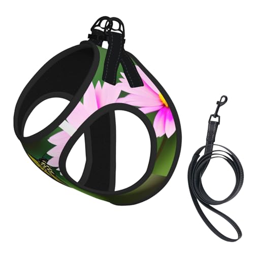 L Haustier-Leine, Weste und Hundegeschirr, kleine Größe, Frühlingsblumenmuster, Schmetterlings-Druck, mit Schnalle, Hundebegleiter, Outdoor-Reisen L Haustier-Leine, Weste und Hundegeschirr, kleine Größe, Frühlingsblumenmuster, Schmetterlings-Druck, mit Schnalle, Hundebegleiter, Outdoor-Reisen von CPyuqw