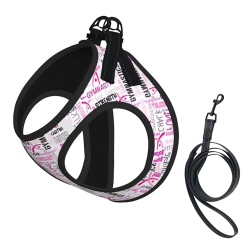 L Haustier-Leine, Weste und Hundegeschirr, kleine Größe, Gymnastik-Leinen-Set mit Schnalle, Hundebegleiter, Outdoor-Reisen, Rosa von CPyuqw