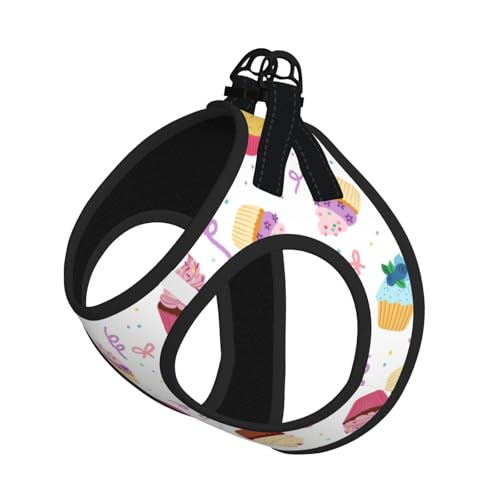 L Haustier-Leine, Weste und Hundegeschirr, kleine Größe, leckeres Cupcake-Design, mit Schnalle, Hundebegleiter, Outdoor-Reisen L Haustier-Leine, Weste und Hundegeschirr, kleine Größe, leckeres Cupcake-Design, mit Schnalle, Hundebegleiter, Outdoor-Reisen von CPyuqw