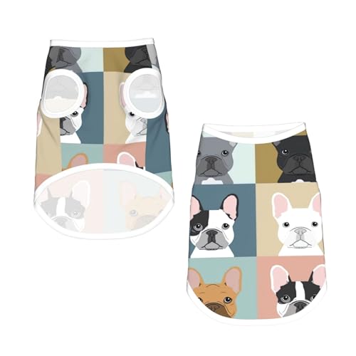 L Pet atmungsaktives ärmelloses T-Shirt – weiche französische Bulldogge, dehnbare Weste für Hunde und Katzen, leichtes Tanktop L Pet atmungsaktives ärmelloses T-Shirt – weiche französische Bulldogge, dehnbare Weste für Hunde und Katzen, leichtes Tanktop von CPyuqw