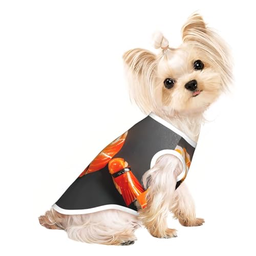 L Pet atmungsaktives ärmelloses T-Shirt - weiche japanische Sushi-Garnelen-Druck, dehnbare Weste für Hunde und Katzen, leichtes Tanktop L Pet atmungsaktives ärmelloses T-Shirt - weiche japanische Sushi-Garnelen-Druck, dehnbare Weste für Hunde und Katzen, leichtes Tanktop von CPyuqw