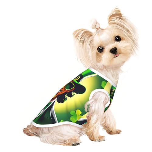 L Pet atmungsaktives ärmelloses T-Shirt – weiches Happy St. Patrick's Day Print dehnbare Weste für Hunde und Katzen, leichtes Tanktop L Pet atmungsaktives ärmelloses T-Shirt – weiches Happy St. Patrick's Day Print dehnbare Weste für Hunde und Katzen, leichtes Tanktop von CPyuqw