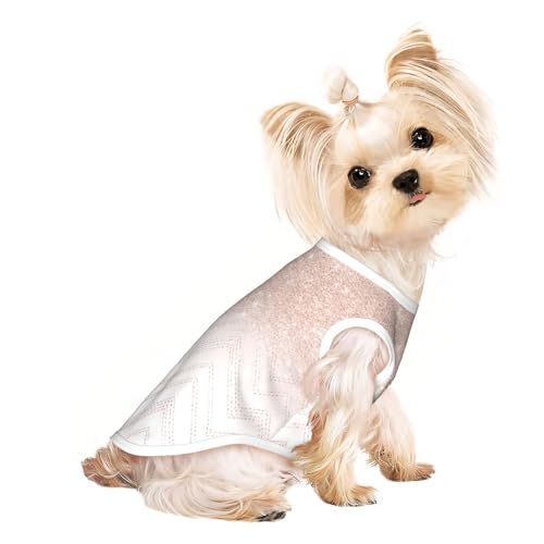 L Pet atmungsaktives ärmelloses T-Shirt – weiches glitzerndes hübsches Muster, dehnbare Weste für Hunde und Katzen, leichtes Tanktop L Pet atmungsaktives ärmelloses T-Shirt – weiches glitzerndes hübsches Muster, dehnbare Weste für Hunde und Katzen, leichtes Tanktop von CPyuqw