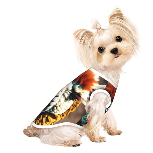 L Pet atmungsaktives ärmelloses T-Shirt - weiches süßes Alpaka-Lama-Druck, dehnbare Weste für Hunde und Katzen, leichtes Tanktop L Pet atmungsaktives ärmelloses T-Shirt - weiches süßes Alpaka-Lama-Druck, dehnbare Weste für Hunde und Katzen, leichtes Tanktop von CPyuqw