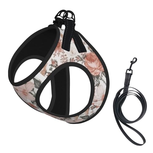 M Haustier-Leine, Weste und Hundegeschirr, kleine Größe, Blumenmotiv, Paris, Eiffelturm, mit Schnalle, Hundebegleiter, Outdoor-Reisen M Haustier-Leine, Weste und Hundegeschirr, kleine Größe, Blumenmotiv, Paris, Eiffelturm, mit Schnalle, Hundebegleiter, Outdoor-Reisen von CPyuqw