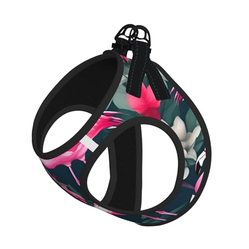 M Haustier-Leine, Weste und Hundegeschirr, kleine Größe, Flamingo-Blumendruck, Leinenset mit Schnalle, Hundebegleiter, Outdoor-Reisen M Haustier-Leine, Weste und Hundegeschirr, kleine Größe, Flamingo-Blumendruck, Leinenset mit Schnalle, Hundebegleiter, Outdoor-Reisen von CPyuqw