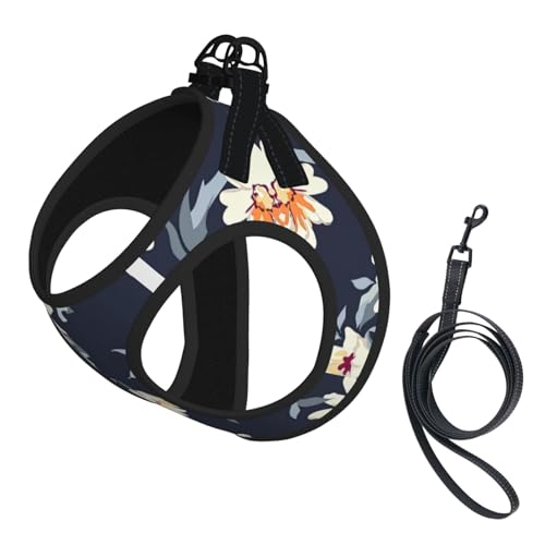 M Haustier-Leine, Weste und Hundegeschirr, kleine Größe, Gänseblümchen-Druck, Leinen-Set mit Schnalle, Hundebegleiter, Outdoor-Reisen M Haustier-Leine, Weste und Hundegeschirr, kleine Größe, Gänseblümchen-Druck, Leinen-Set mit Schnalle, Hundebegleiter, Outdoor-Reisen von CPyuqw