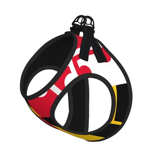 M Haustier-Leine, Weste und Hundegeschirr, kleine Größe, Motiv: Flagge von Maryland, mit Schnalle, Hundebegleiter, Outdoor-Reisen M Haustier-Leine, Weste und Hundegeschirr, kleine Größe, Motiv: Flagge von Maryland, mit Schnalle, Hundebegleiter, Outdoor-Reisen von CPyuqw