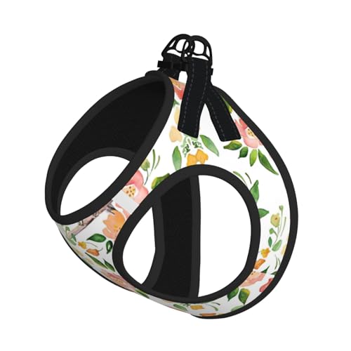 M Haustier-Leine, Weste und Hundegeschirr, kleine Größe, mit Blumen- und Vogeldruck, mit Schnalle, Hundebegleiter, Outdoor-Reisen M Haustier-Leine, Weste und Hundegeschirr, kleine Größe, mit Blumen- und Vogeldruck, mit Schnalle, Hundebegleiter, Outdoor-Reisen von CPyuqw