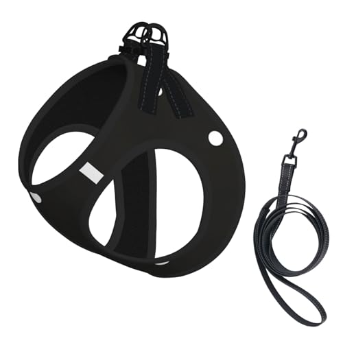 M Haustier-Leine, Weste und Hundegeschirr, kleine Größe, mit Schnalle, Hundebegleiter, Outdoor-Reisen, Schwarz und Weiß M Haustier-Leine, Weste und Hundegeschirr, kleine Größe, mit Schnalle, Hundebegleiter, Outdoor-Reisen, Schwarz und Weiß von CPyuqw