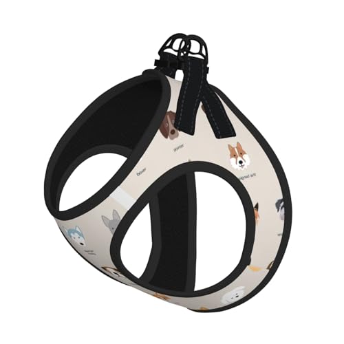 M Haustier-Leine, Weste und Hundegeschirr, kleine Größe, mit Schnalle, Hundebegleiter, Outdoor-Reisen von CPyuqw