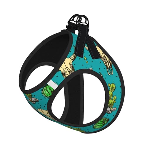 M Haustier-Leine, Weste und Hundegeschirr, kleine Größe, niedlicher Kaktus und Stierschädel mit Schnalle, Hundebegleiter, Outdoor-Reisen M Haustier-Leine, Weste und Hundegeschirr, kleine Größe, niedlicher Kaktus und Stierschädel mit Schnalle, Hundebegleiter, Outdoor-Reisen von CPyuqw
