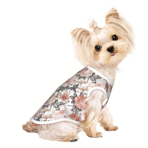 M Pet atmungsaktives ärmelloses T-Shirt – weiche Blume Paris Eiffelturm Druck dehnbare Weste für Hunde & Katzen, leichtes Tanktop M Pet atmungsaktives ärmelloses T-Shirt – weiche Blume Paris Eiffelturm Druck dehnbare Weste für Hunde & Katzen, leichtes Tanktop von CPyuqw