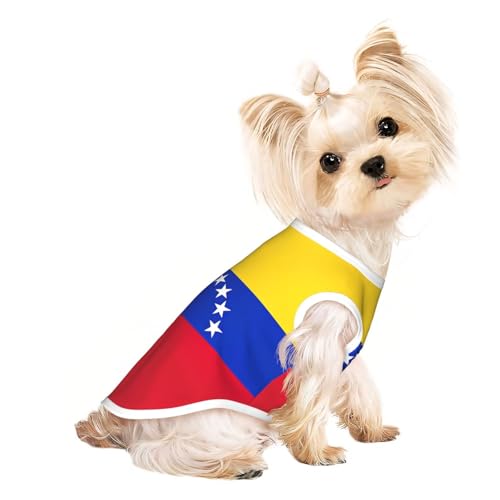 M Pet atmungsaktives ärmelloses T-Shirt – weiche Flagge von Venezuela, dehnbare Weste für Hunde und Katzen, leichtes Tanktop M Pet atmungsaktives ärmelloses T-Shirt – weiche Flagge von Venezuela, dehnbare Weste für Hunde und Katzen, leichtes Tanktop von CPyuqw