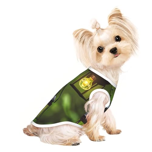 M Pet atmungsaktives ärmelloses T-Shirt – weiche Glühwürmchen und Laternen-Druck, dehnbare Weste für Hunde und Katzen, leichtes Tanktop M Pet atmungsaktives ärmelloses T-Shirt – weiche Glühwürmchen und Laternen-Druck, dehnbare Weste für Hunde und Katzen, leichtes Tanktop von CPyuqw