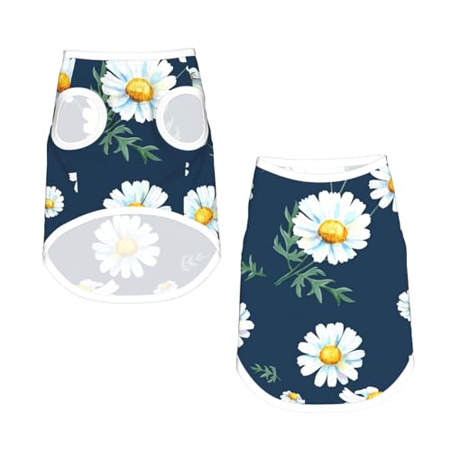 M Pet atmungsaktives ärmelloses T-Shirt – weiches Gänseblümchen-Druck, dehnbare Weste für Hunde und Katzen, leichtes Tanktop M Pet atmungsaktives ärmelloses T-Shirt – weiches Gänseblümchen-Druck, dehnbare Weste für Hunde und Katzen, leichtes Tanktop von CPyuqw
