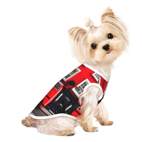 M Pet atmungsaktives ärmelloses T-Shirt – weiches London-Straßen-Print, dehnbare Weste für Hunde und Katzen, leichtes Tanktop M Pet atmungsaktives ärmelloses T-Shirt – weiches London-Straßen-Print, dehnbare Weste für Hunde und Katzen, leichtes Tanktop von CPyuqw