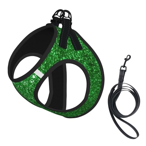 S Haustier-Leine, Weste und Hundegeschirr, klein, mit Pailletten, glitzernder Druck, mit Schnalle, Hundebegleiter, Outdoor-Reisen S Haustier-Leine, Weste und Hundegeschirr, klein, mit Pailletten, glitzernder Druck, mit Schnalle, Hundebegleiter, Outdoor-Reisen von CPyuqw