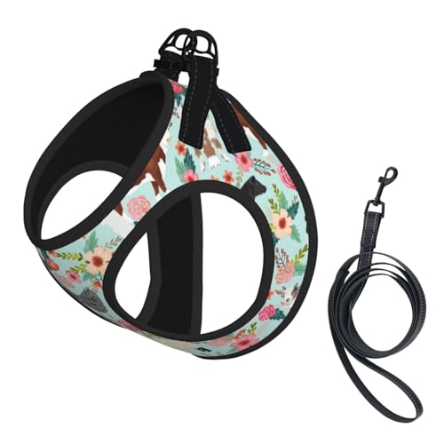 S Haustier-Leine, Weste und Hundegeschirr, kleine Größe, Bauernhoftier-Druck, mit Schnalle, Hundebegleiter, Outdoor-Reisen S Haustier-Leine, Weste und Hundegeschirr, kleine Größe, Bauernhoftier-Druck, mit Schnalle, Hundebegleiter, Outdoor-Reisen von CPyuqw