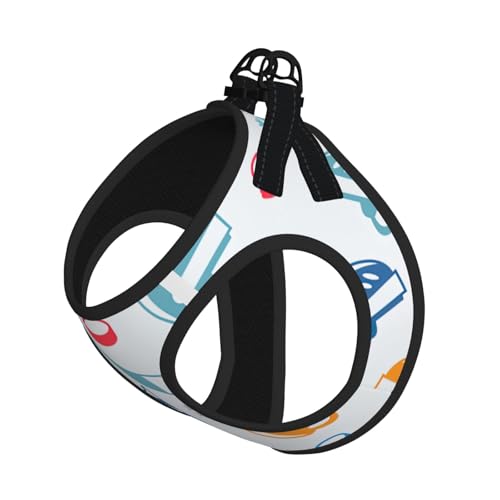 S Haustier-Leine, Weste und Hundegeschirr, kleine Größe, Hockey-Elemente, kreativer gemusterter Druck, Leinen-Set mit Schnalle, Hundebegleiter, Outdoor-Reisen S Haustier-Leine, Weste und Hundegeschirr, kleine Größe, Hockey-Elemente, kreativer gemusterter Druck, Leinen-Set mit Schnalle, Hundebegleiter, Outdoor-Reisen von CPyuqw