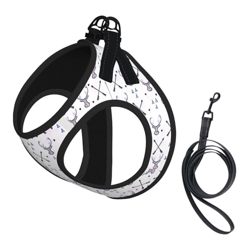 S Haustier-Leine, Weste und Hundegeschirr, kleine Größe, Jagdpfeile, Dreiecke, Hirschdruck, Leinen-Set mit Schnalle, Hundebegleiter, Outdoor-Reisen S Haustier-Leine, Weste und Hundegeschirr, kleine Größe, Jagdpfeile, Dreiecke, Hirschdruck, Leinen-Set mit Schnalle, Hundebegleiter, Outdoor-Reisen von CPyuqw