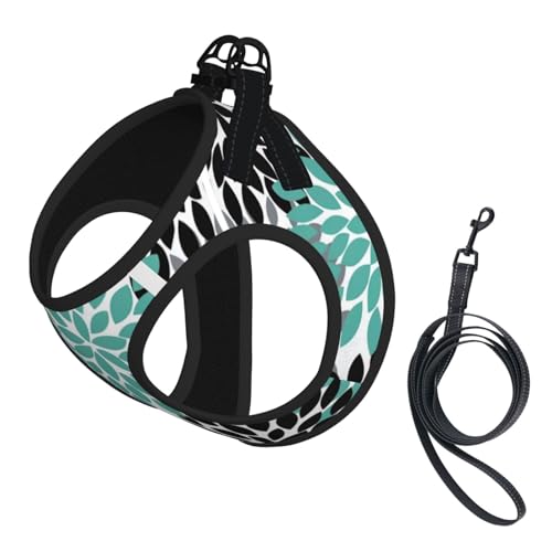 S Haustier-Leine, Weste und Hundegeschirr, kleine Größe, mit Dahlien-Blumendruck, Leinenset mit Schnalle, Hundebegleiter, Outdoor-Reisen S Haustier-Leine, Weste und Hundegeschirr, kleine Größe, mit Dahlien-Blumendruck, Leinenset mit Schnalle, Hundebegleiter, Outdoor-Reisen von CPyuqw