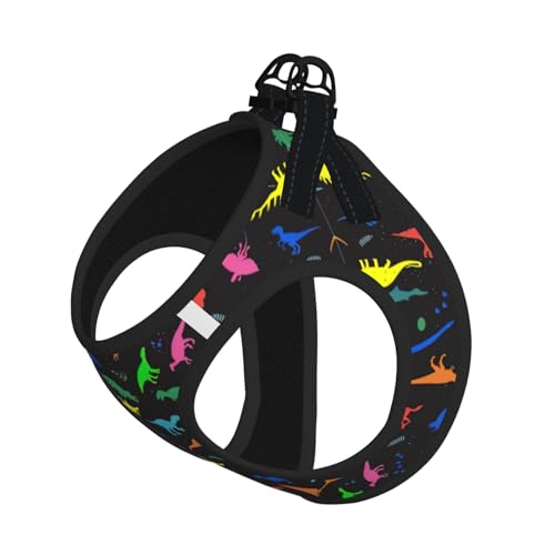 S Haustier-Leine, Weste und Hundegeschirr, kleine Größe, niedlicher Dinosa-Druck, Leinenset mit Schnalle, Hundebegleiter, Outdoor-Reisen S Haustier-Leine, Weste und Hundegeschirr, kleine Größe, niedlicher Dinosa-Druck, Leinenset mit Schnalle, Hundebegleiter, Outdoor-Reisen von CPyuqw