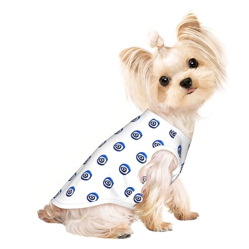 S Pet atmungsaktives ärmelloses T-Shirt – weiche böse Blicke, dehnbare Weste für Hunde und Katzen, leichtes Tanktop S Pet atmungsaktives ärmelloses T-Shirt – weiche böse Blicke, dehnbare Weste für Hunde und Katzen, leichtes Tanktop von CPyuqw