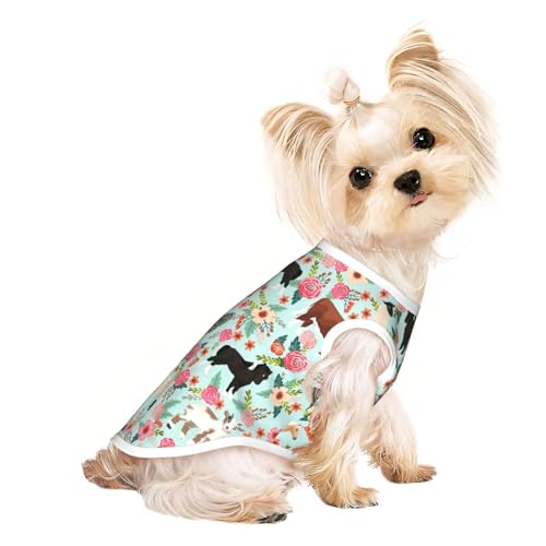 S Pet atmungsaktives ärmelloses T-Shirt – weiches Bauernhof-Tiermuster, dehnbare Weste für Hunde und Katzen, leichtes Tanktop S Pet atmungsaktives ärmelloses T-Shirt – weiches Bauernhof-Tiermuster, dehnbare Weste für Hunde und Katzen, leichtes Tanktop von CPyuqw