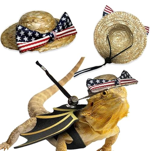 CQJ Bartdrache Haustierkappe, kleines Haustierkostüm, Zubehör, Party, tägliche Dekoration, kleines Haustier, verstellbar, für Bartagamen, Eidechsen, Reptilien CQJ Bartdrache Haustierkappe, kleines Haustierkostüm, Zubehör, Party, tägliche Dekoration, kleines Haustier, verstellbar, für Bartagamen, Eidechsen, Reptilien von CQJ