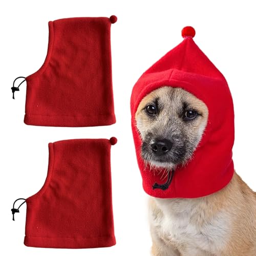 CQJ Hundemütze, Leoparden-Flanellmütze, für Weihnachten, Winter, warme Mützen, niedliches Zubehör, Hals-Ohrenwärmer, Pullover, Kapuze, warmer Schal, beruhigende Hundekapuze für kleine, mittelgroße und CQJ Hundemütze, Leoparden-Flanellmütze, für Weihnachten, Winter, warme Mützen, niedliches Zubehör, Hals-Ohrenwärmer, Pullover, Kapuze, warmer Schal, beruhigende Hundekapuze für kleine, mittelgroße und von CQJ